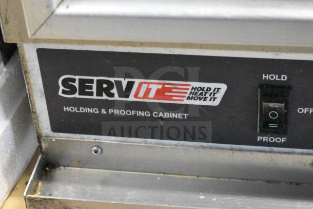2023 ServIt 423CC1UFISD Commercial Holding and Proofing Cabinet with controls. Insulated, solid Dutch doors, 120V, 1 Phase.