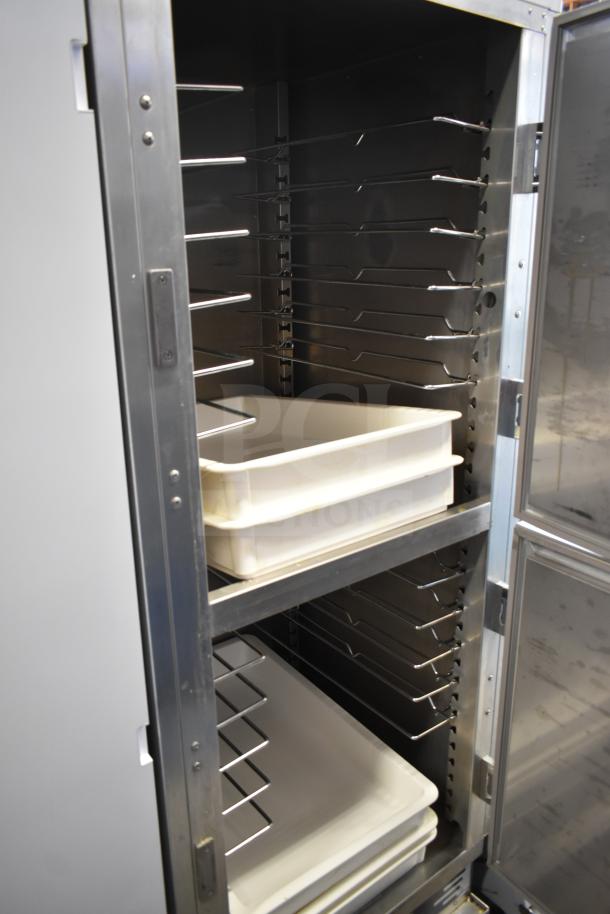 2023 ServIt 423CC1UFISD full-size insulated holding/proofing cabinet with solid Dutch doors, suitable for 120V, 1 Phase.