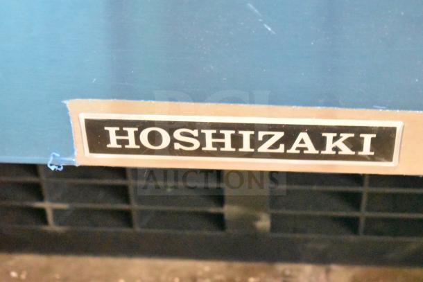 Hoshizaki AM-50BAJ-DS ice machine label showing brand. Brand new, scratch, and dent condition.