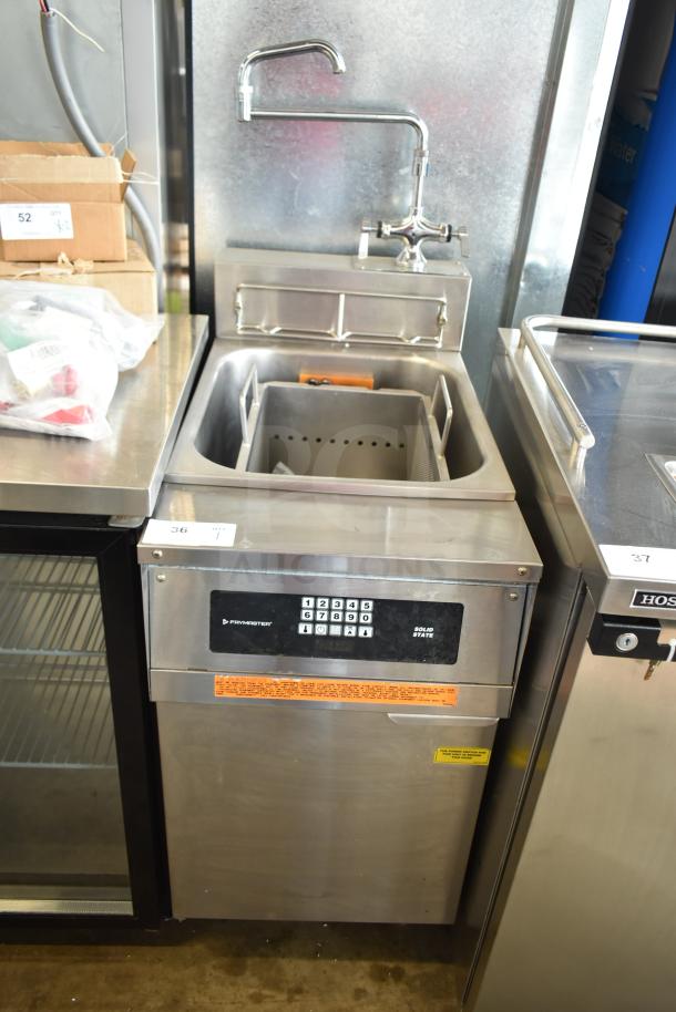 Frymaster 8CSC electric pasta cooker, 208V, 3-phase; stainless steel, keypad controls, excellent condition.