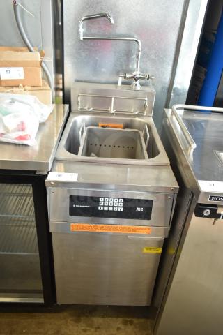 Frymaster 8CSC electric pasta cooker, 208V, 3-phase; stainless steel, keypad controls, excellent condition.