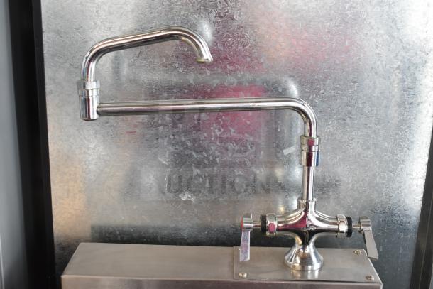 Frymaster 8CSC electric pasta cooker, 208V, 3 phase, floor style. Chrome faucet attachment, excellent condition, commercial use.