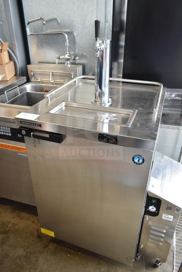 2019 Hoshizaki DD24 S kegerator, stainless steel, 115V, 1 phase, commercial model, tap handle, excellent condition.