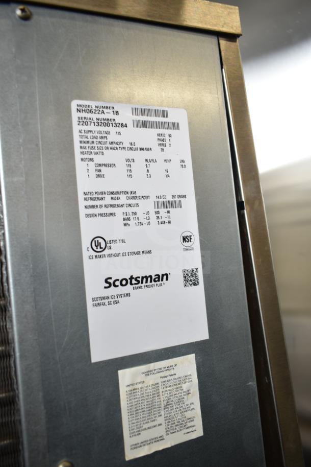 2022 Scotsman NH0622A-1B Ice Head on Lancer TP30 Dispenser, stainless steel, touchscreen, automatic agitation, 115V.