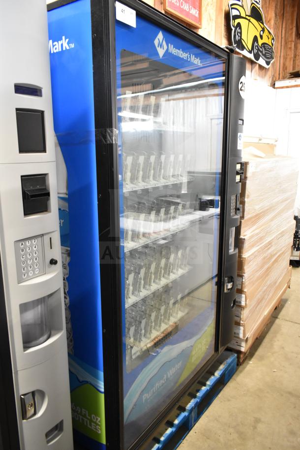 Crane 5800-4 vending machine with bill acceptor, displays brand and keypad. Suitable for commercial use, 115 volts, 1 phase.