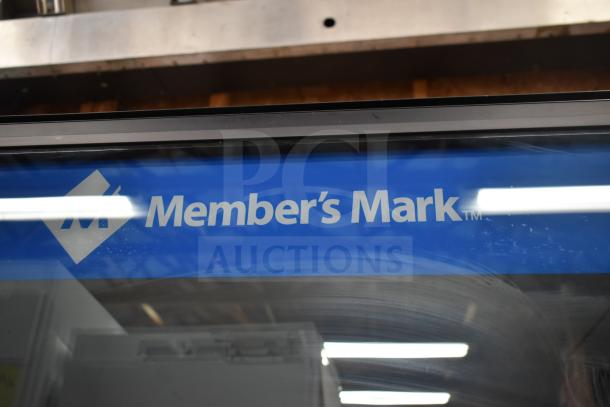 Crane 5800-4 Commercial Bottled Drink Vending Machine, 115V, with bill acceptor. Visible Member's Mark branding on display.