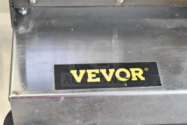 Vevor Countertop Vegetable Slicer, stainless steel, visible brand logo, sturdy construction, excellent condition.