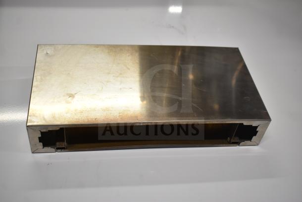 Stainless steel rectangular piece, likely a cooler kick plate, with some surface wear, part of an 8-item lot.