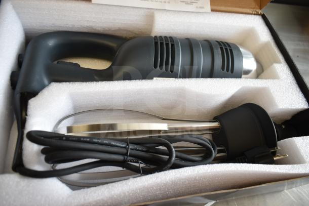 Brand new AvaMix 928IBHDW10 heavy-duty immersion blender with 10" whisk, 1 1/4 hp, 115V, variable speed, in box.