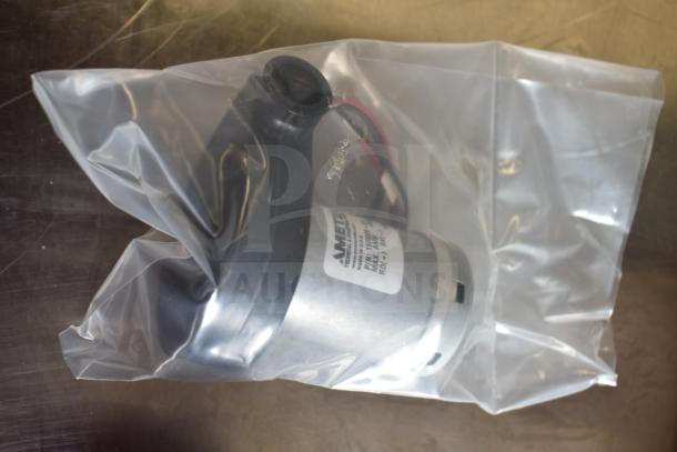 Brushless CD-45D motor and Ametek WindJammer in clear packaging. Labels indicate part and model numbers. Items appear new.