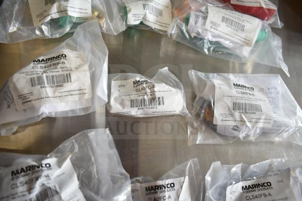 15 Marinco items including CLS40FRB-D, CL40FC-D models, new in original packaging with visible labels and model numbers.