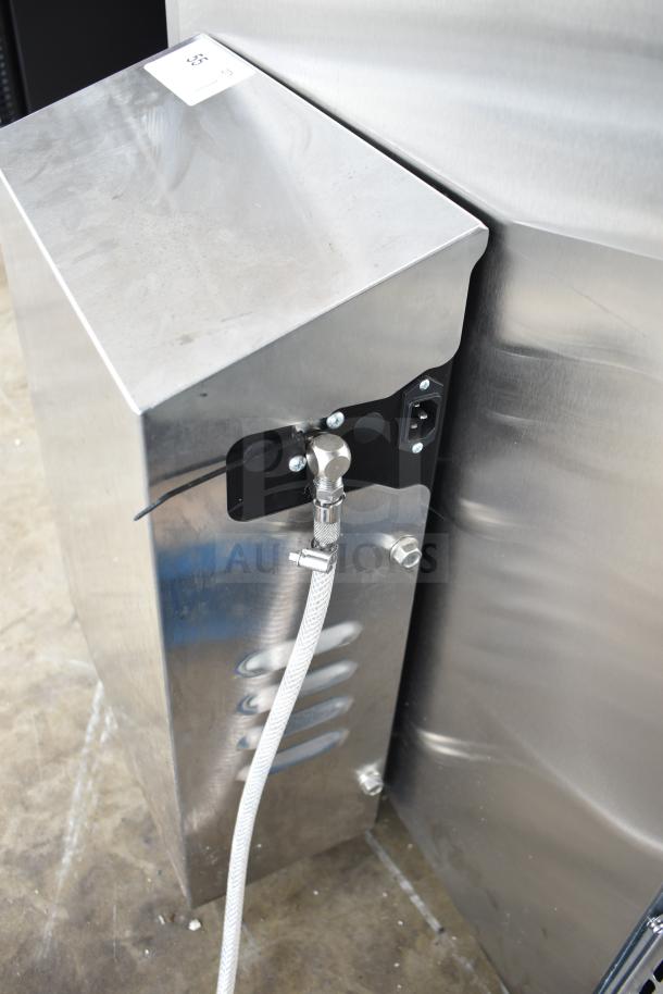 2022 Jun-Air 86R-3MN1-DSBHH stainless steel Nitro Brew nitrogen generator on casters, 120V, commercial model.