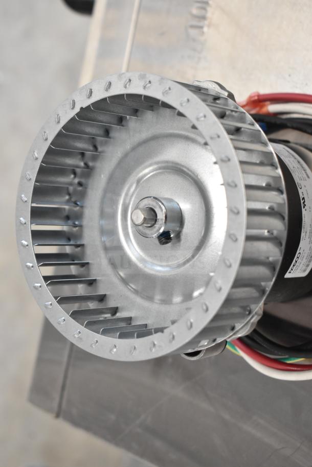 BRAND NEW Fasco 712113180 3.3" Diameter Motor, 115/208-230V, 1 Phase, for Hot Air Cabinet. Scratch and Dent condition.