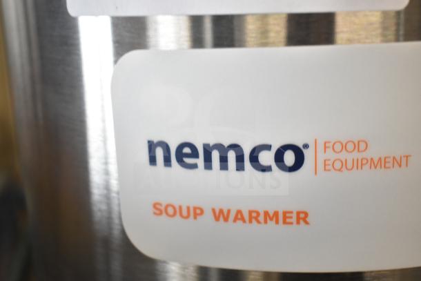 Brand new Nemco 6100A 7 Qt. countertop warmer, 120V, 1 phase, with "Nemco Food Equipment" label. Scratch and dent condition.