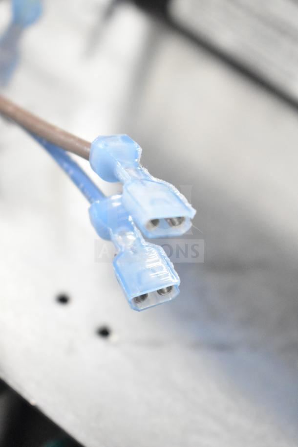 Close-up of connectors on the KB Genesis KBDF-24D AC Drive, 115/208-230V, 1 Phase. Item is brand new, scratch and dent condition.