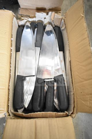 70 NEW Stainless Steel Chef Knives. 70 Times Your Bid!