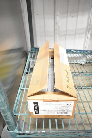 Box of brand new Advance LED Electronic Drivers, partially opened, labeled "7 missing," visible barcode and product details.