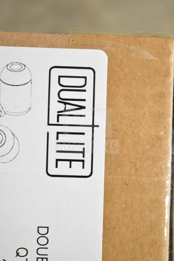 Box labeled "DuaLite" containing brand new DualLite EVODW double remote head light.
