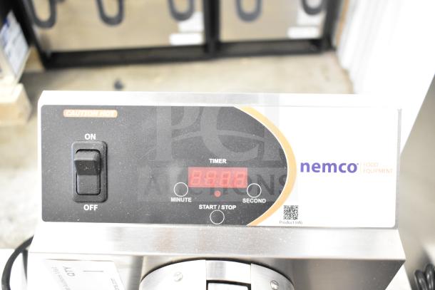 Brand new Nemco 7020A-S240 Belgian waffle maker, 240 volts, features timer, scratch and dent condition, removable grids.