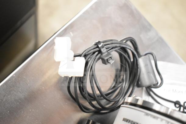 Brand new Narvon 378PAF4632 auto-fill pump with wiring and connectors, labeled "scratch and dent" condition.