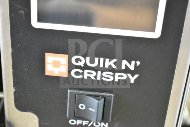 BRAND NEW QNC GFII ventless fryer, electric, 208/240V, scratch/dent, commercial use, tested, Quik N' Crispy branding.