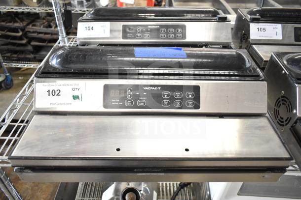 VacPak-It 186VME16SS Vacuum Packaging Machine, 16" Seal Bar, stainless steel, digital controls, 120V, 1 Phase, in good condition.