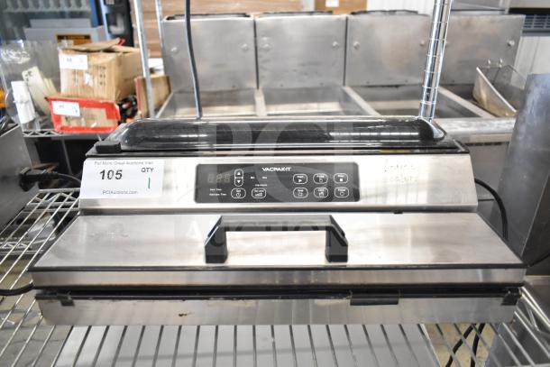 VacPak-It 186VME16SS vacuum packaging machine with 16" seal bar, stainless steel finish, 120V, digital controls.