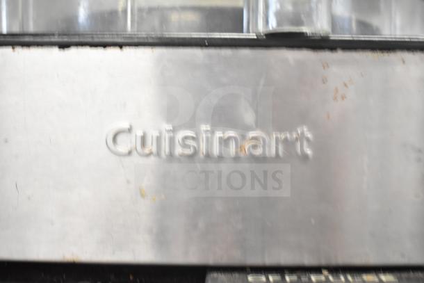 Cuisinart Countertop Food Processor with S Blade, visible model marking, 120 Volts, 1 Phase, showing slight wear.