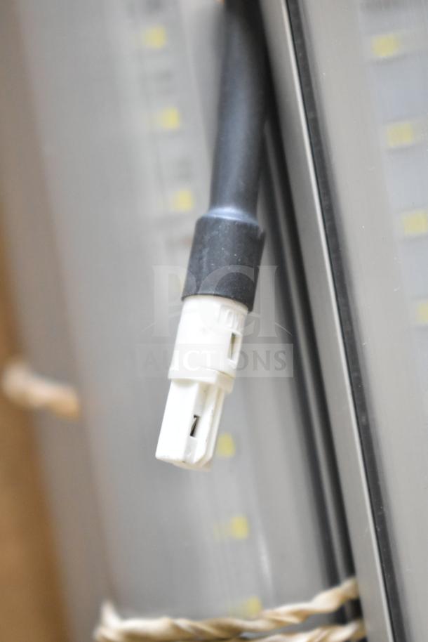 6 Philips tube lights and PT44070 2x4 LED light panel in good condition, featuring visible electrical connector.