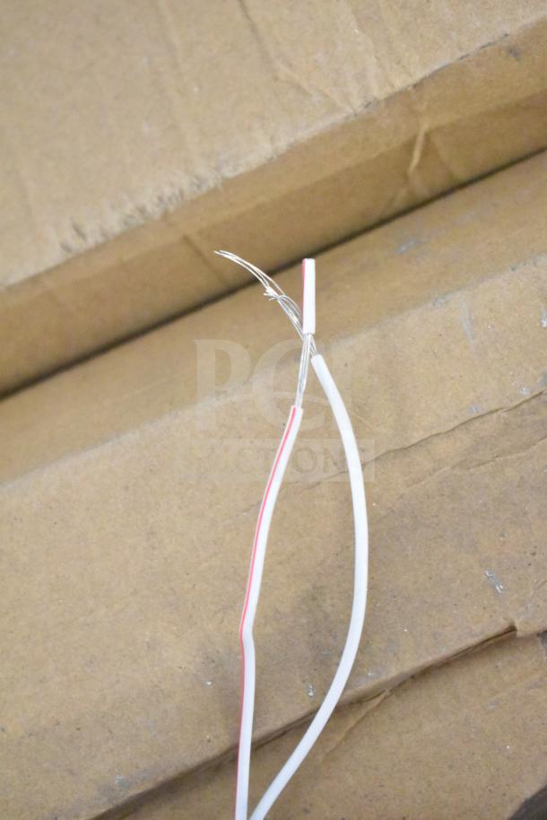 Assorted light strip wires, including i2Systems brand, shown on cardboard; part of 20-item auction lot.