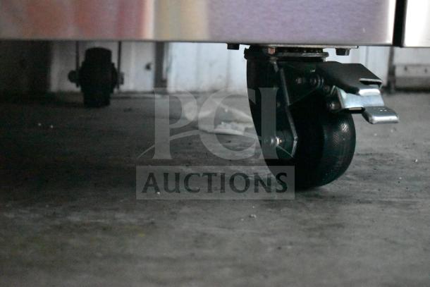 Avantco 178CBE36HC chef base caster, part of new scratch and dent commercial refrigeration unit.
