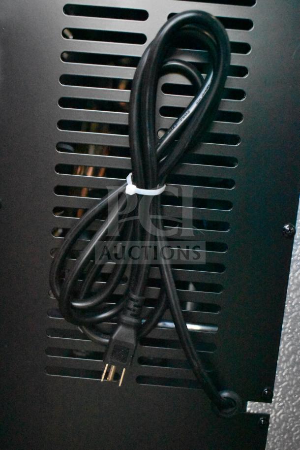 Back view of the Avantco 178CBE36HC commercial chef base showing power cord. Brand new condition, 115 volts, 1 phase.