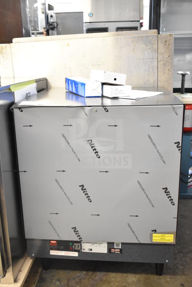 Hatco S-36 Booster Water Heater, 36 kW, 16-Gallon, 208V, 3-Phase, new with scratches and dents, labeled and boxed.