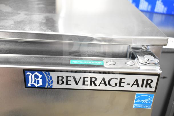 Beverage Air UCR32AHC-ADA undercounter cooler, single door, new condition with scratches and dents, Energy Star rated.