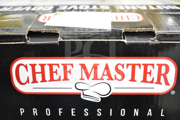 BRAND NEW Chef Master 90217 stainless steel butane stove cover, 7 3/16" x 14 1/2" x 12", in original packaging.