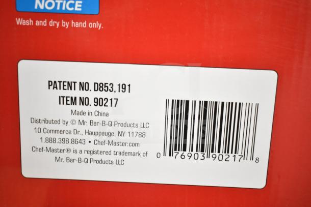 BRAND NEW Chef Master 90217 stainless steel stove cover, 7 3/16" x 14 1/2" x 12", scratch and dent, item 90217, patent D853,191.