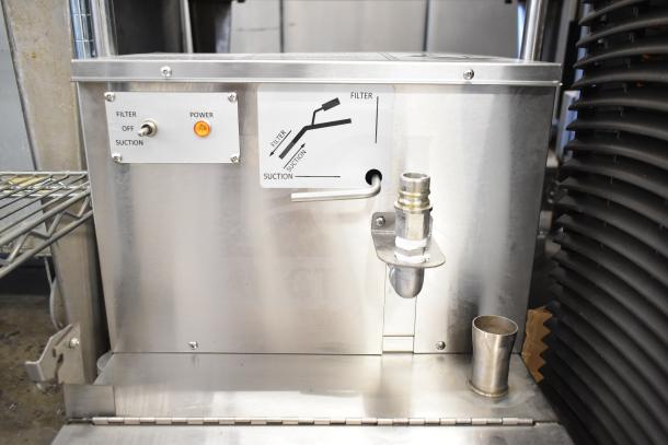 BRAND NEW Fryclone 259OFM55 fryer oil filter machine, 55 lb capacity, low-profile, 2-way pump, 120V, 1-phase.