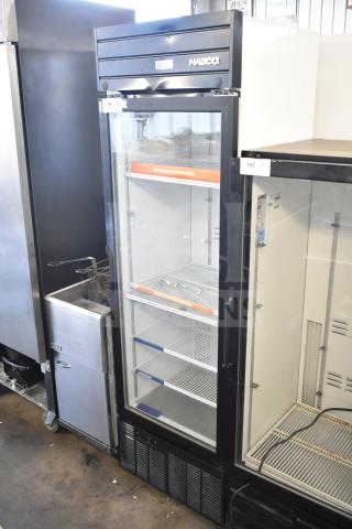 2019 Habco SE18 Commercial Single Door Reach In Cooler, 115 Volts, 1 Phase, clear glass door, multiple shelves, excellent condition.