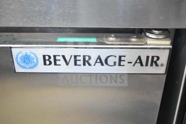 Beverage Air WTR48AHC Commercial Undercounter Cooler, dual doors, 115V, 1 Phase, stainless steel, logo visible.