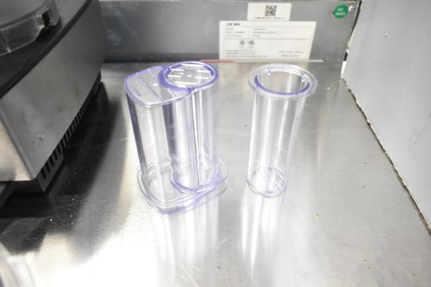 Cuisinart countertop food processor with two bowls, one S blade. Power: 115 volts, 1 phase. Labels indicate specifications.