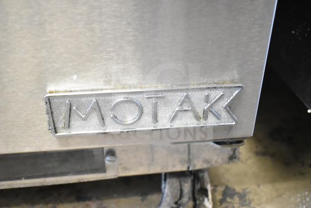 Motak MUF-72 3 Door Undercounter Freezer, stainless steel, brand logo shown, 115V, 1 Phase, commercial use.