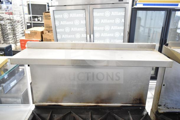 Vulcan 36S-6BN commercial gas range with 6 burners, oven, overshelf, and backsplash, showing wear and discoloration.