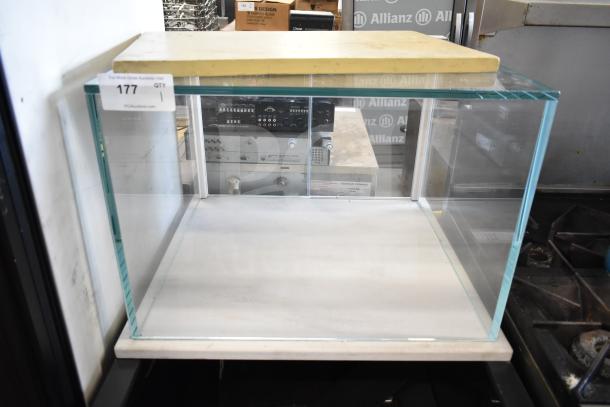 Structural Concepts SBZ2852DR commercial display case, glass construction, floor style, 220V, 1 phase, in used condition.