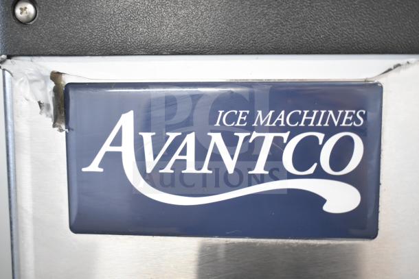Avantco Commercial Ice Head on 2025 Avantco 194BIN23022, holds 275 lbs, visible Avantco branding, slight wear on edges.