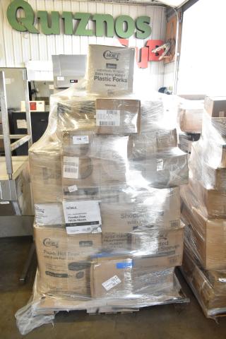 39 BRAND NEW SCRATCH AND DENT! Items Including Plastic Forks, Paper Plates. 39 Times Your Bid!  MAR26-95