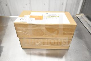 Brown cardboard box labeled "198 QTY X2," containing Avalon Dual Stage Replacement Filters, new condition.