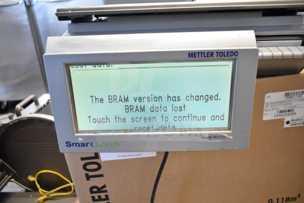 Mettler Toledo countertop food portioning scale with Smart Touch display. Tested and working. No power cord included.