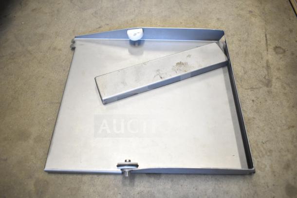 Jaccard VA2000GRT Commercial Meat Slicer tray, showing minor surface wear, fits 110V, 1 Phase countertop slicer.