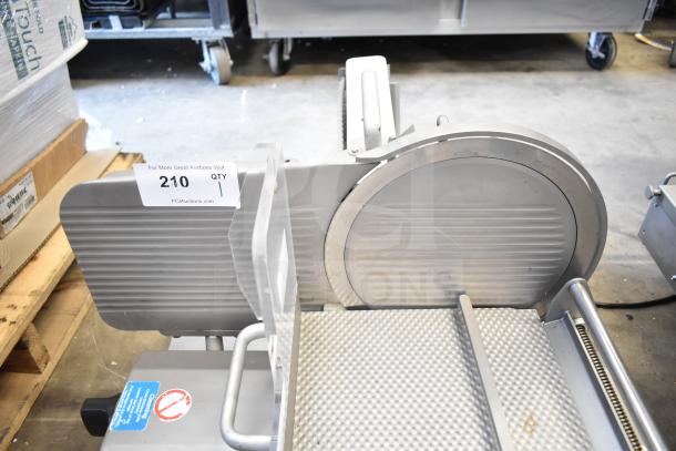 Scharfen VA2000 GR commercial countertop automatic meat slicer, good condition, 110V, 1 phase, model VA2000 GR.