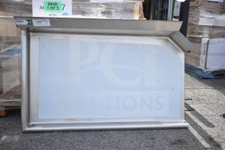 BRAND NEW Steelton 522CDT48L 4' Left Side 18-Gauge Stainless Steel Clean Dishtable, no legs, scratch and dent condition.